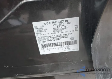 2020 Ford Edge St Line z USA, uszkodzony, nr VIN 2FMPK3J99LBB13659